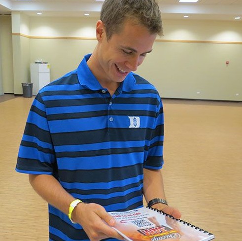 John Scheyer Duke College Coach Recruiting at Baylor Event