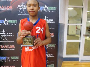 Marcus Wright receives the MVP award.
